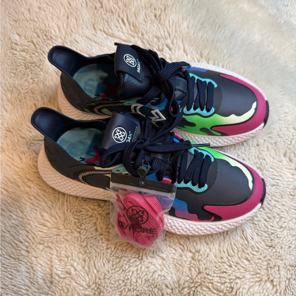 G/FORE Navy and Black Sneakers - Picture 3 of 10